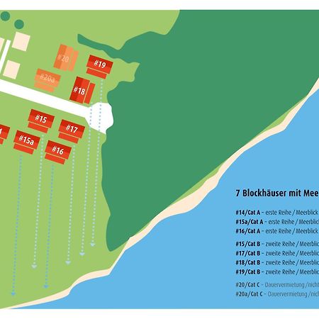 Blockhausferien Ruegen - Meerblick Sassnitz Eksteriør bilde
